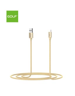 Cablu USB la micro USB 1m Golf Data Sync Quick Charge 5A auriu GC-76m 2