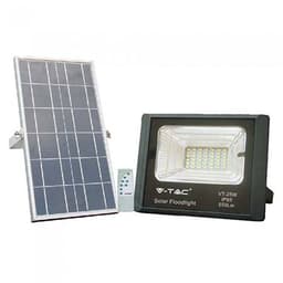 Reflector LED 12W 6000K 550lm cu incarcare solara V-TAC 1
