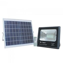 Reflector LED 16W 6000K 1050lm cu incarcare solara V-TAC 1