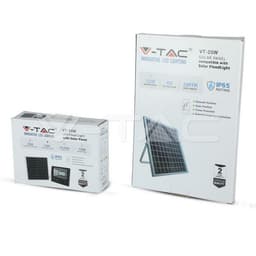 Reflector LED 12W 6000K 550lm cu incarcare solara V-TAC 8