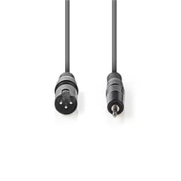 Cablu audio XLR 3-Pin tata - 3.5mm Jack tata 3m gri Nedis 2