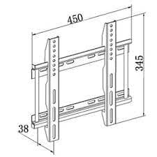 Suport TV LED/LCD argintiu 22-37" HQ TVS-LCD610/HQ 2
