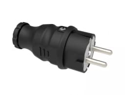 Fisa schuko cauciuc Bemis BK1-1402-2011 2P+E 16A 250V IP44 negru 1