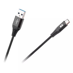 Cablu USB - USB Type C 2m negru REBEL 1