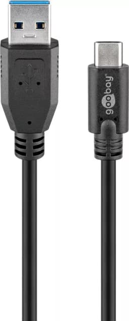 Cablu USB type C tata - USB 3.0 tata 3m negru Goobay 1
