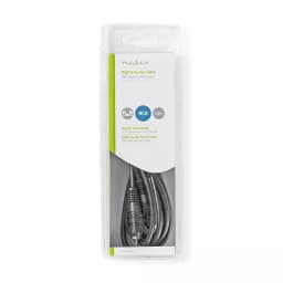 Cablu audio digital coaxial RCA tata - RCA tata 2m negru Nedis 3