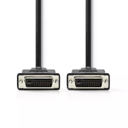 Cablu DVI-D 24+1-Pin tata - DVI-D 24+1-Pin tata 3m negru Nedis 2