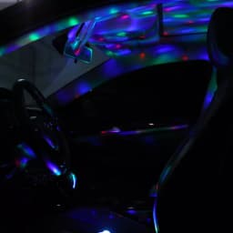 Set 4 Mini ASTRO RGB cu stroboscop si telecomanda 6