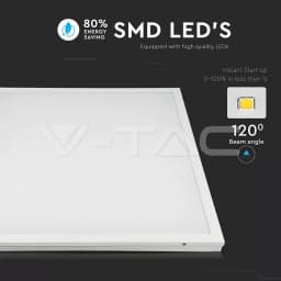 Panou LED 40W 4000lm aplicabil 60cm x 60cm 6500K alb rece IP20 V-TAC 7
