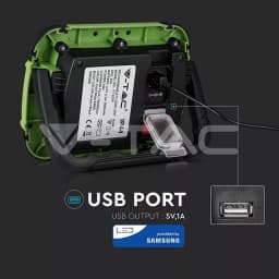 Reflector portabil 20W IP44 4000K 1400lm cip SAMSUNG V-TAC 7