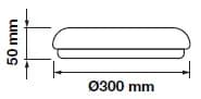 Aplica LED 25W 4000K alb neutru rotund IP44 V-TAC 3