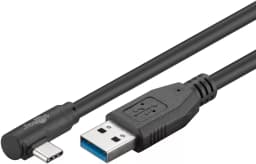 Cablu USB type C unghi 90 grade la USB A 3.0 2m Goobay 1
