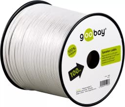 Cablu difuzor alb 2x0.75mm OFC cupru fara oxigen Goobay 15103 4
