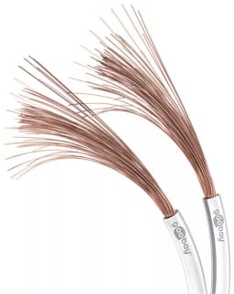 Cablu difuzor alb 2x0.75mm OFC cupru fara oxigen Goobay 15103 1
