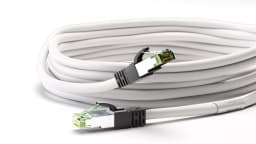 Cablu patchcord Cat8.1 SFTP 0.5m alb PiMF 2000MHz RJ45 cupru Goobay 1