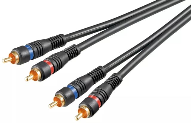 Cablu 2x RCA 2m OFC cupru dublu ecranat Goobay