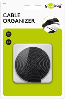 Set de gestionare fixare cabluri 1m negru Goobay 6
