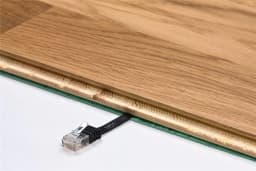 Cablu plat Cat6 UTP 2m 250MHz RJ45 cupru alb Goobay 2