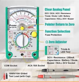 Multimetru analogic cu functie de protectie ProsKit MT-2017N 3