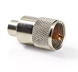 Mufa metal UHF cablu coaxial RG58 1buc PL259 Nedis 1