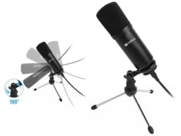Microfon de birou pentru streaming USB negru Sandberg 126-09 1