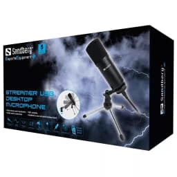 Microfon de birou pentru streaming USB negru Sandberg 126-09 2