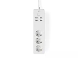 Prelungitor Smart WiFi 3 prize schuko 4x USB 1.8m 3680W 16A Nedis 1