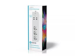 Prelungitor Smart WiFi 3 prize schuko 4x USB 1.8m 3680W 16A Nedis 2