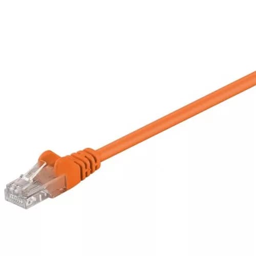 Cablu UTP 3m portocaliu patchcord CAT5e 2x RJ45 CCA neecranat Goobay