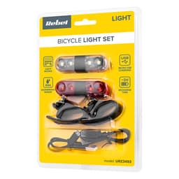Set iluminat bicicleta fata/spate USB URZ3493 REBEL 4