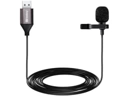 Microfon lavaliera cu clip Sandberg 126-19 USB 2m negru 1