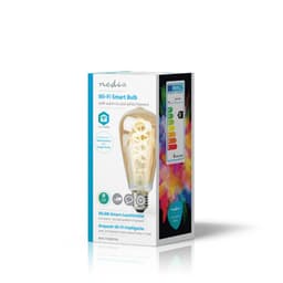 Bec Wi-Fi Smart LED cu filament E27 ST64 5.5W 350lm 1800-6500K Nedis 10