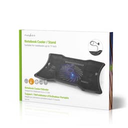 Cooler laptop Nedis 1 ventilator max 17" LED 1x USB negru 4