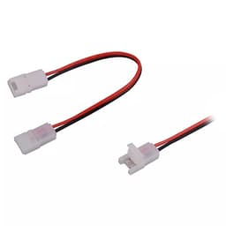 Cablu adaptor conector banda LED 8mm dual V-TAC 1