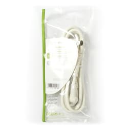 Cablu coaxial ecranat quad IEC tata cotit - IEC mama cotit 1.5m alb Nedis 3