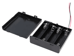 Suport 4x AA R6 cu cabluri 150mm COMF SBH-341-1AS 1