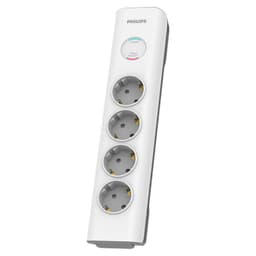 Prelungitor cu protectie 4 prize 2m alb PHILIPS SPN7040WA 1