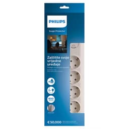 Prelungitor cu protectie 4 prize 2m alb PHILIPS SPN7040WA 2