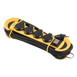 Prelungitor cu protectie 4 prize 5m galben-negru PHILIPS SPN5140YC 2