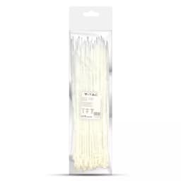 Set fasete prindere 3.5mm 15cm 100buc alb V-TAC SKU-11165 2