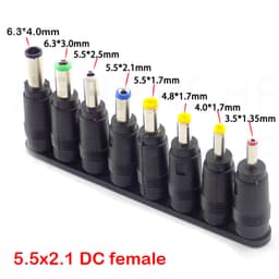Mufa adaptoare alimentare DC 2.1x5.5 mm mama la 6.3x4 mm tata 2