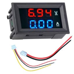 Voltmetru si Ampermetru 0-50A rosu DC 4-30V VOLT/AMP 50A 1