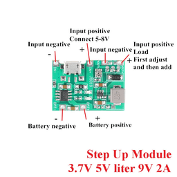 Modul DC-DC BOOST de 2A pentru 18650 2A BOOST 18650 3