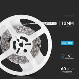Banda LED 12V SMD5050 60LED/m 7W/m 900lm RGB IP20 5m V-TAC SKU-212120 8