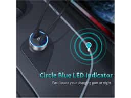 Incarcator auto 2x USB Type C PD 3.0 40W Choetech C0054-V2-SL 5