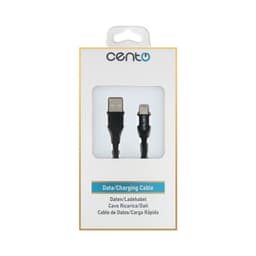 Cablu USB Type C - USB 1m 3A Silicon negru CENTO C101 2
