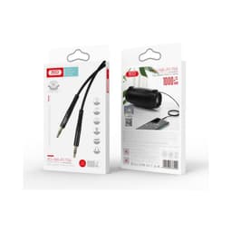 Cablu audio stereo SLIM 1m 3.5 mm Jack - 3.5 mm Jack negru XO-NB-R175A 2