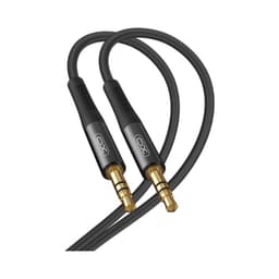 Cablu audio stereo SLIM 1m 3.5 mm Jack - 3.5 mm Jack negru XO-NB-R175A 1