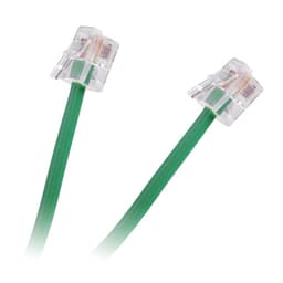 Cablu extensie telefonic verde 2m RJ11 1