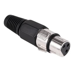 Mufa XLR mama negru cu lipire 1